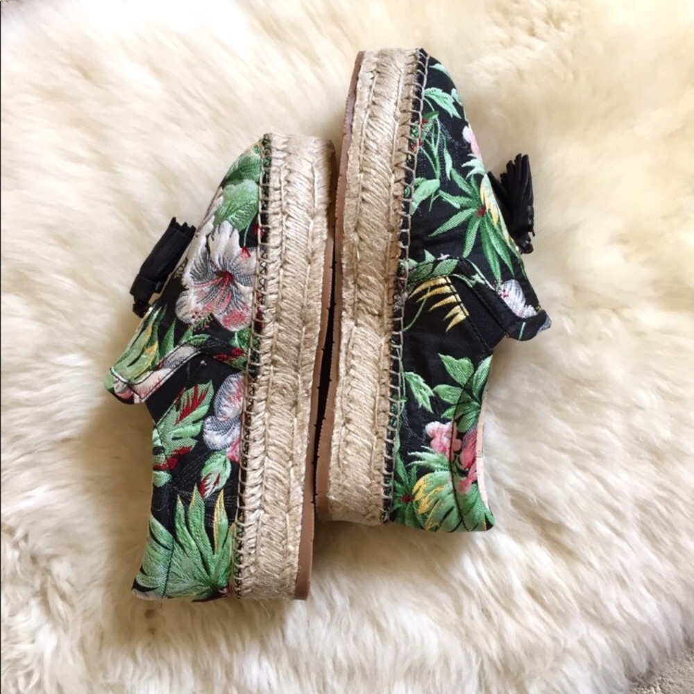 J/Slides Floral Platform Slip-On Espadrilles - Picture 3 of 8